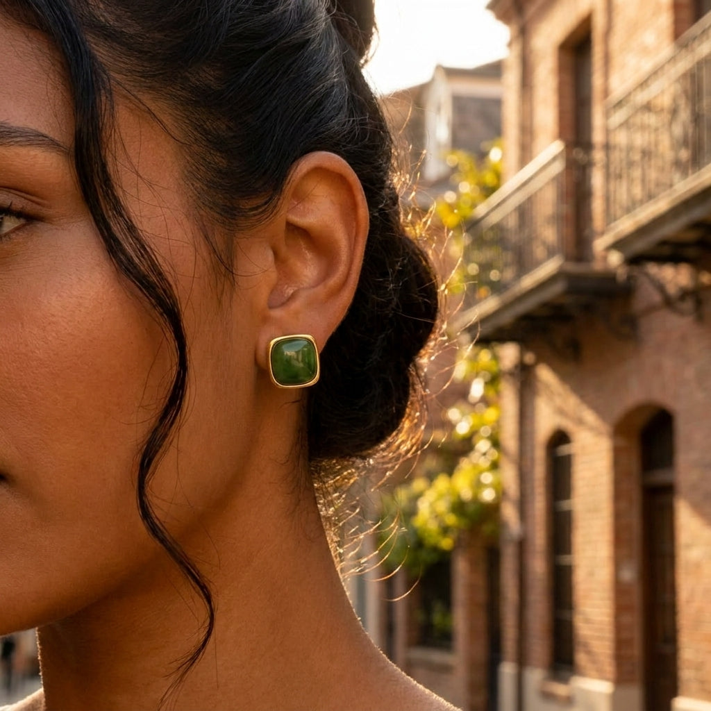 Aretes jade
