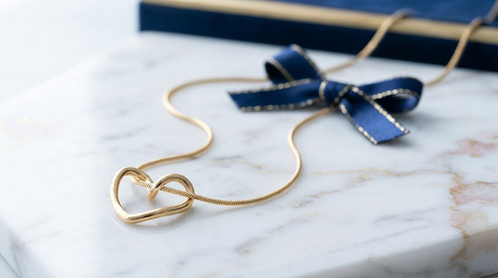 Collar corazón infinito