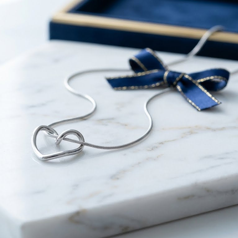 Collar corazón infinito
