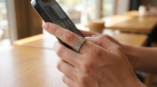 Anillo texturizado