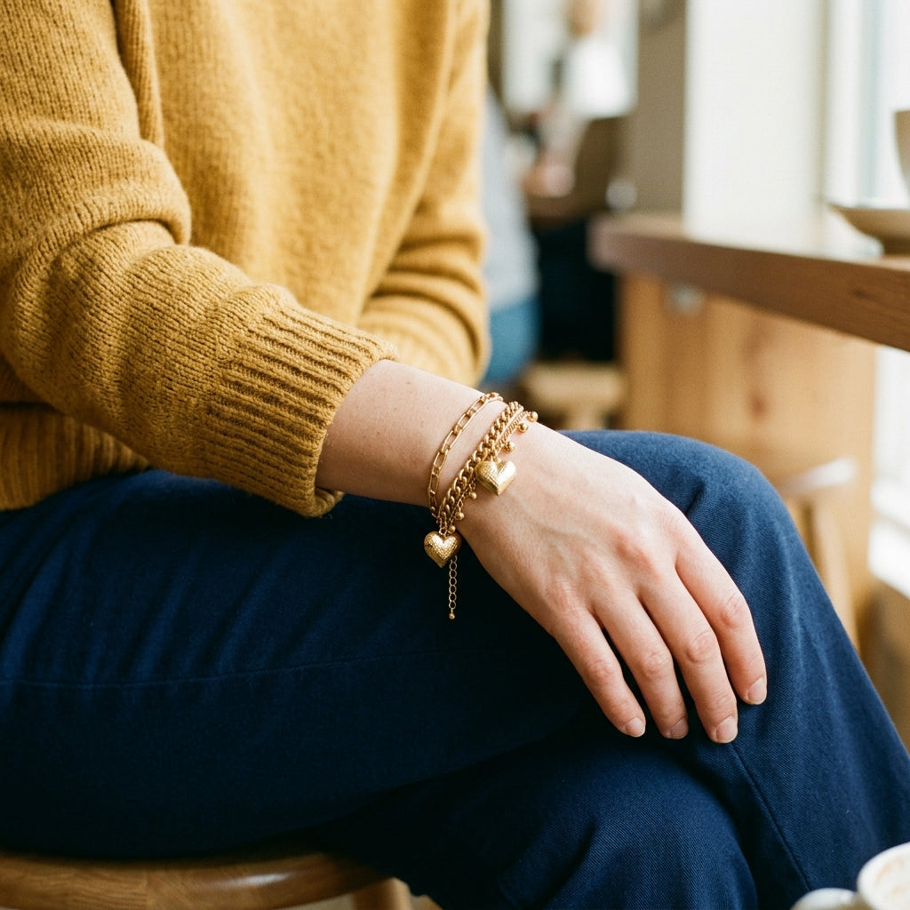 Brazalete boho heart