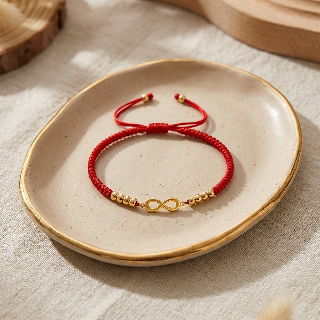 Pulsera infinito rojo