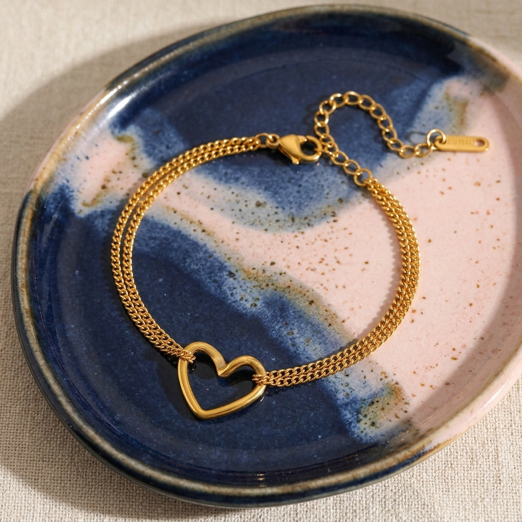 Pulsera corazón infinito