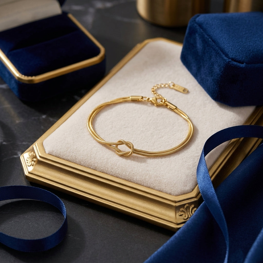 Pulsera nudo fino