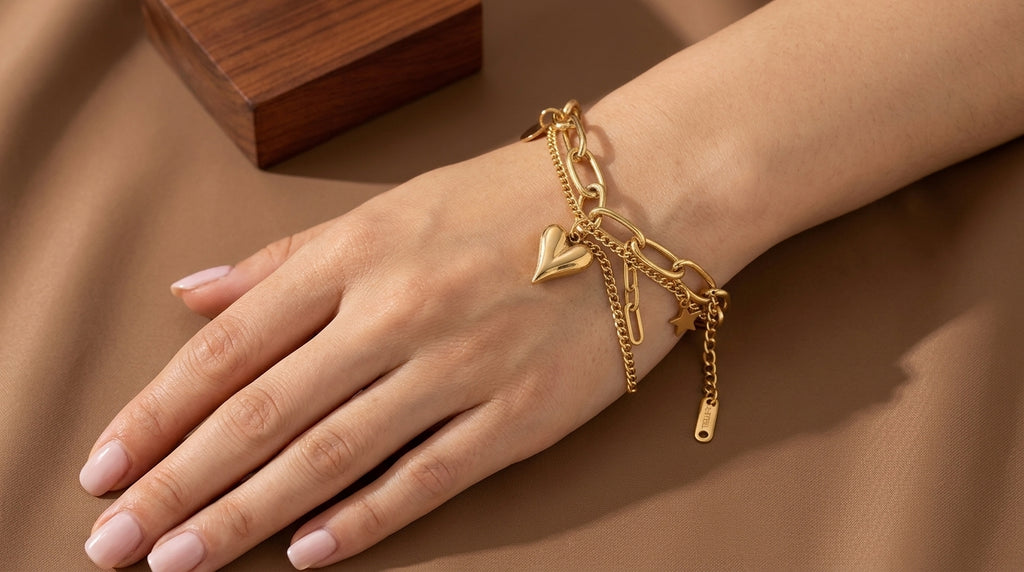 Brazalete dije de corazón